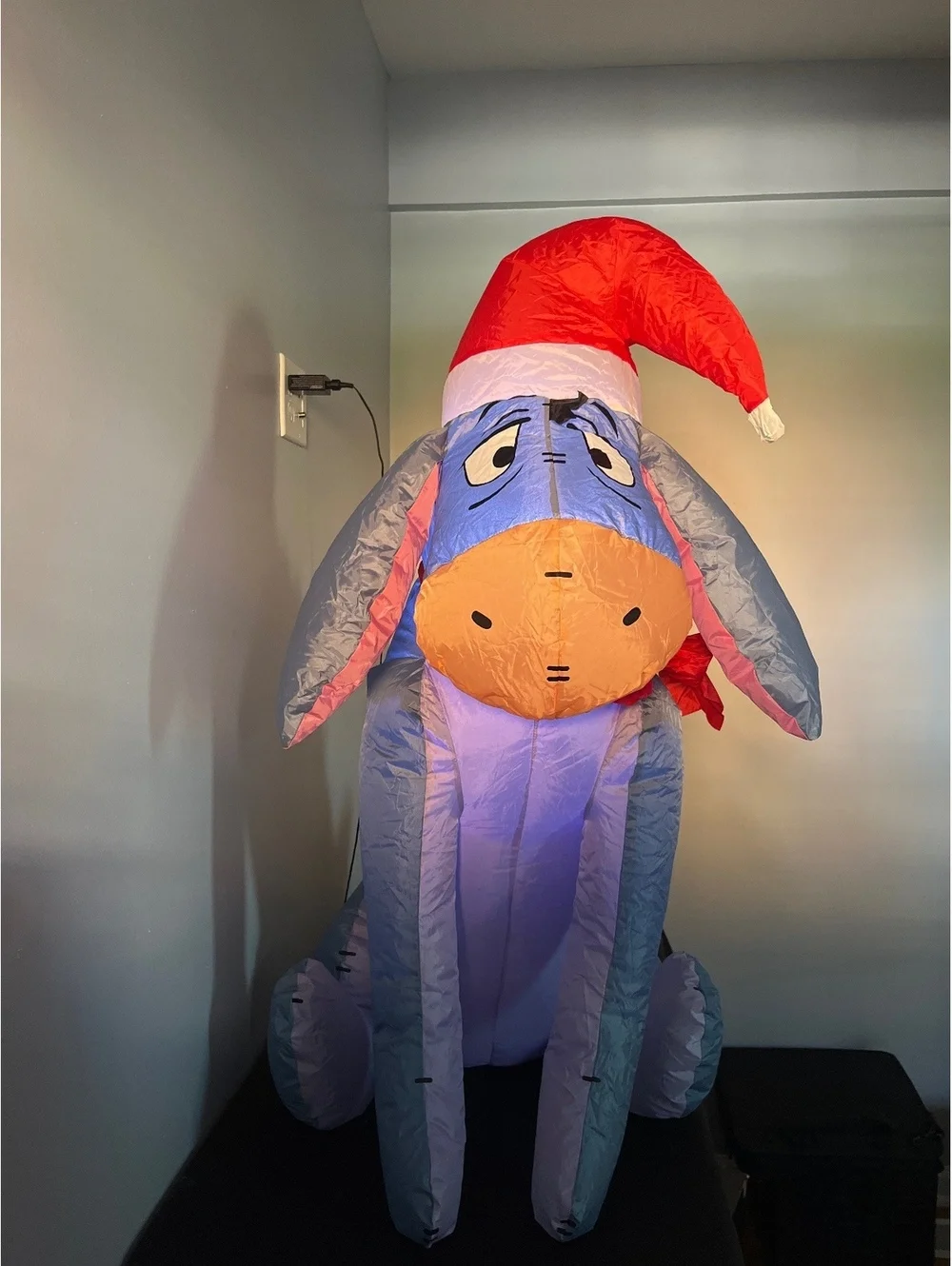 GEMMY DISNEY CHRISTMAS INFLATABLE EEYORE 3.5 FEET TALL LIGHTS UP RARE